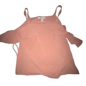 Forever 21 Rose Mauve Open Shoulder Top